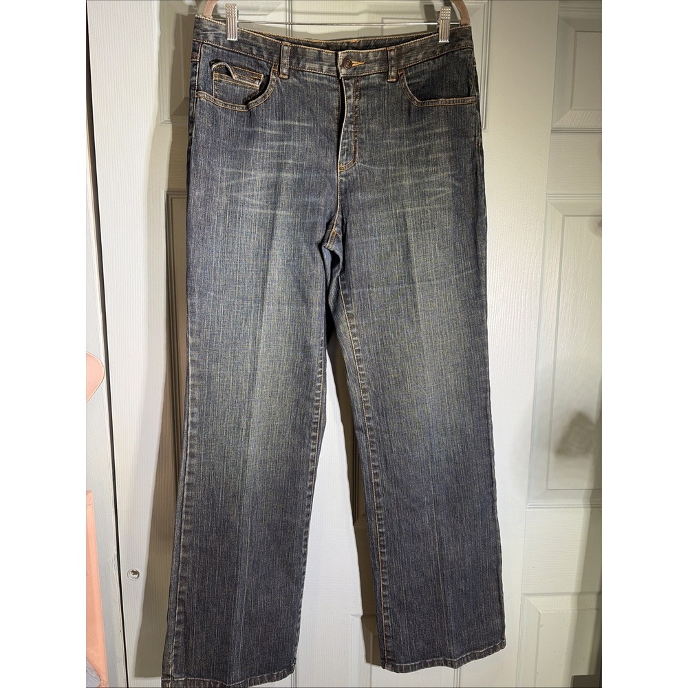 Talbot's Womens Stretch Sz 12 Bootcut Blue Jeans with 31 inch inseam